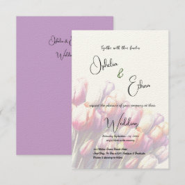 Tulp Minimalistisch Paarse Kaart
