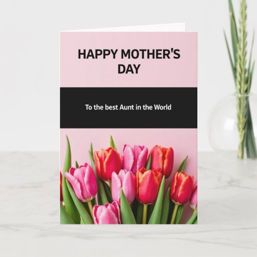 Tulp Moederdag kaart (Voorkant)