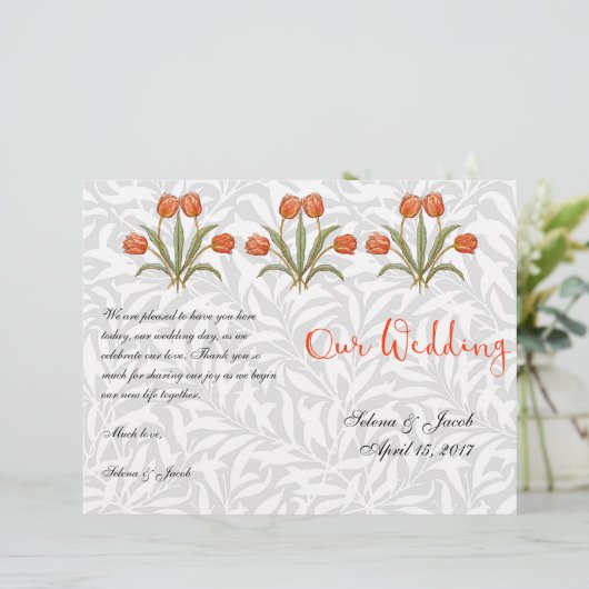  Tulp Morris schilderij Collectie (Staand voorkant)