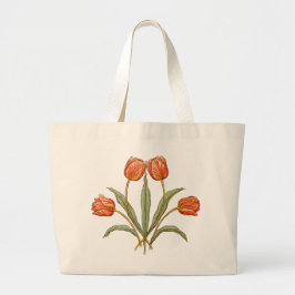 Tulp Morris schilderij Collectie Grote Tote Bag