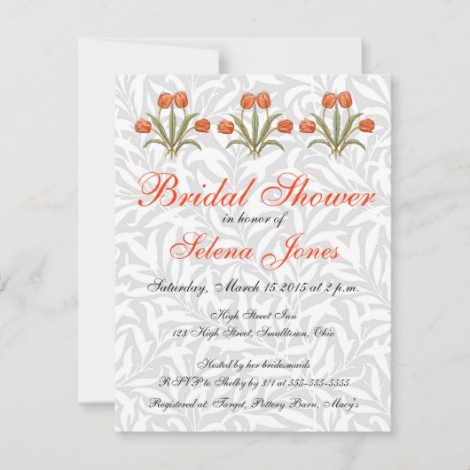 Tulp Morris schilderij Collectie Kaart (Voorkant)