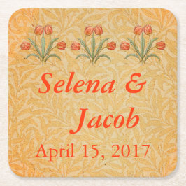 Tulp Morris schilderij Collectie Kartonnen Onderzetters