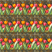 Tulp Mozaïek Charm Keramische Tegel Tegeltje