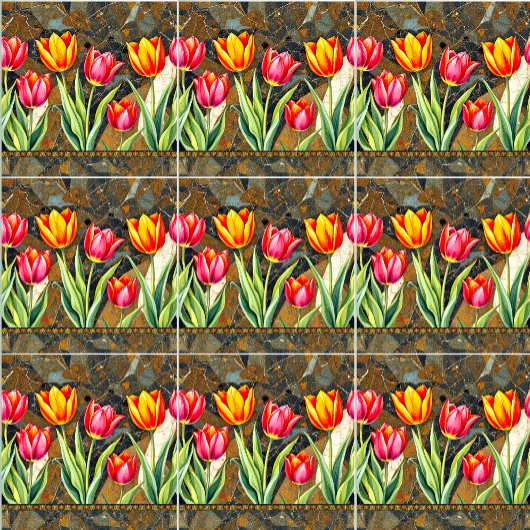Tulp Mozaïek Charm Keramische Tegel Tegeltje