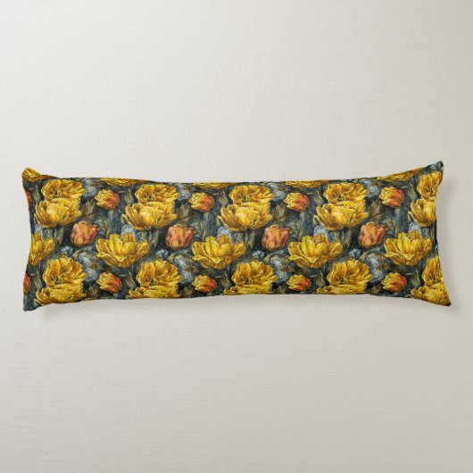 Tulp Natuur Esthetische Decor Romantisch Buiten Lichaamskussen (Achterkant)