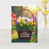 Tulp Oma Berichtkaart Kaart (Gele Bloem)