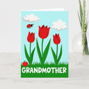 Tulp Oma Lente Kaart