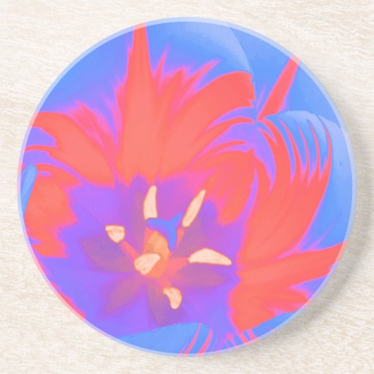 Tulp onderzetters met fluorescentie (Voorkant)