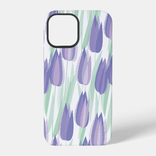 Tulp ontwerp: bleke paarse bloem. iPhone hoesje (Achterkant)