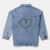 Tulp Open Hart Ontwerp Denim Jacket (Achterkant)