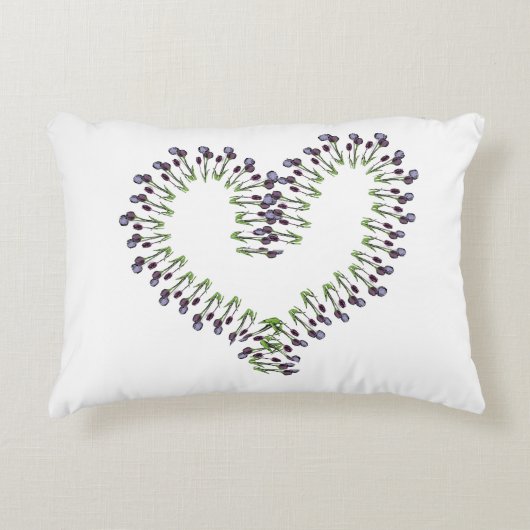 Tulp Open Heart Design Accent Kussen (Voorkant)