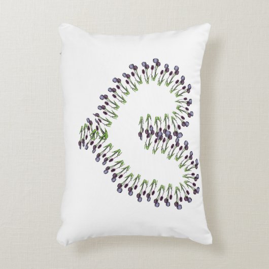 Tulp Open Heart Design Accent Kussen (Voorkant(Verticaal))