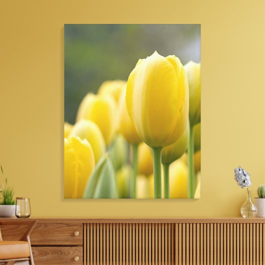 Tulp opstaan canvas afdruk (Insitu (Woonkamer))