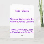 Tulp Palooza Blank Kaart (Achterkant)