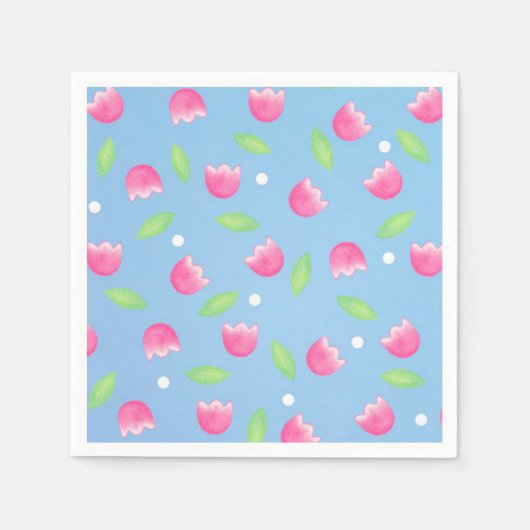 Tulp - Papier-luiers Servetten (Voorkant)