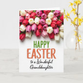 Tulp Pasen Kleindochter Kunstkaart Kaart (Gele Bloem)