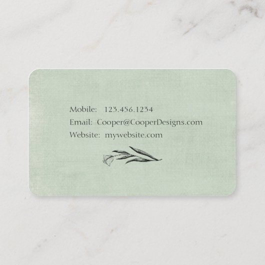 Tulp Pastel Visitekaartje (Achterkant)