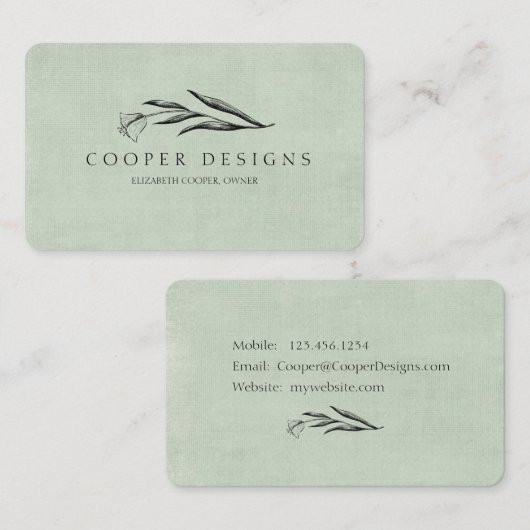 Tulp Pastel Visitekaartje (Voorkant / Achterkant)