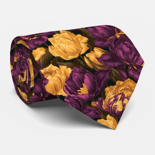 Tulp Patroon Broer Begin Stropdas (Opgerold)