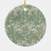 Tulp Patroon (door William Morris) Keramisch Ornament (Achterkant)