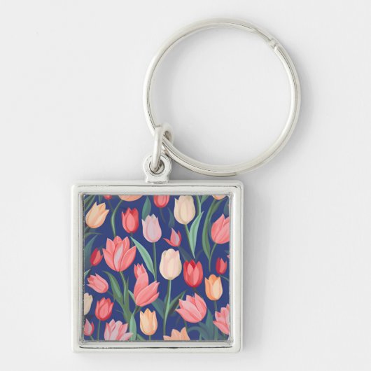 Tulp patroon. sleutelhanger (Voorkant)