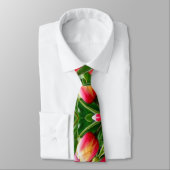 Tulp patroon van bekentenis van liefde. stropdas (Gebonden)