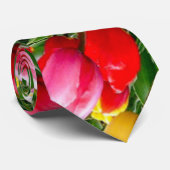 Tulp patroon van bekentenis van liefde. stropdas (Opgerold)