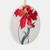 Tulp: Perroquet Rouge Keramisch Ornament (Rechts)