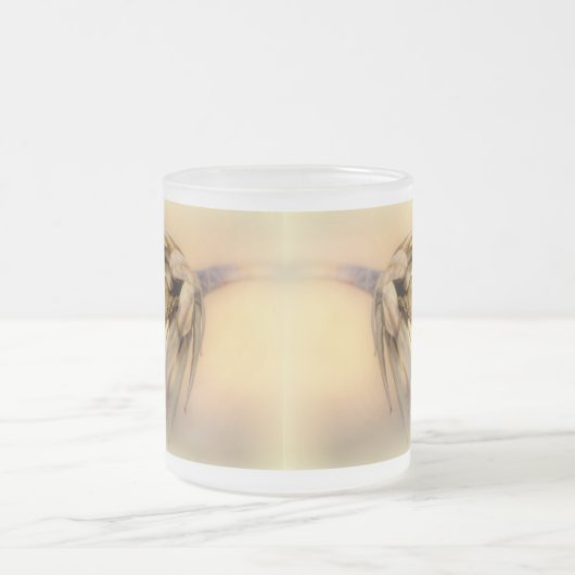 Tulp Poplar Empty Seed Pod Matglas Koffiemok (Center)