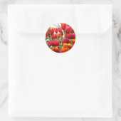 Tulp Poppy Dance Ronde Sticker (Tas)