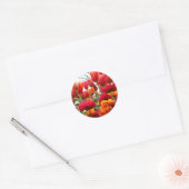 Tulp Poppy Dance Ronde Sticker (Envelop)