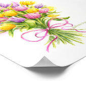 Tulp Poster Helder En Mooi Boeket (Hoek)