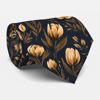 Tulp Print Oom Herfst Trouwdag Stropdas