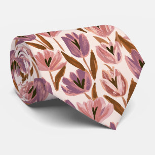 Tulp Print Zakelijke Pak Stropdas