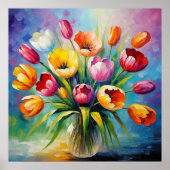 Tulp Radiance Bloemen Arrangement Poster (Voorkant)