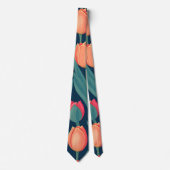 Tulp Retro Kleurrijk Gepersonaliseerd Patroon Stropdas (Voorkant)