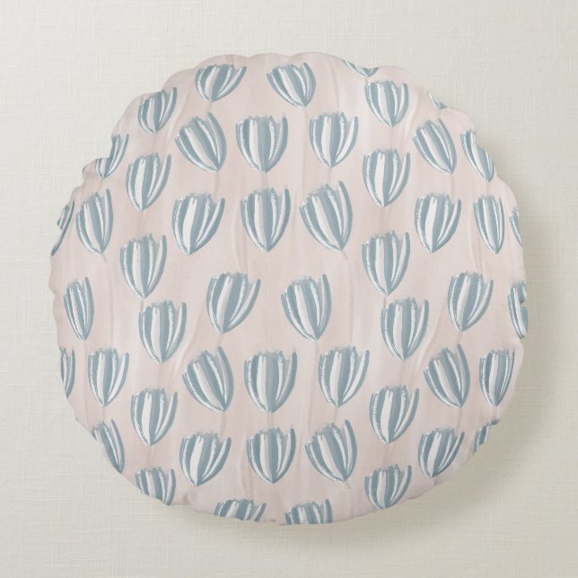 Tulp rond kussen voor het strand (Voorkant)