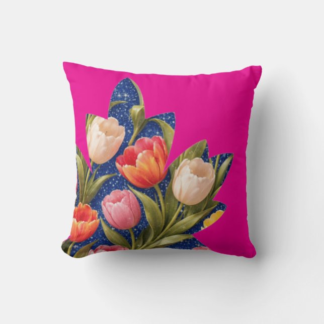 Tulp Roze Kussen (Voorkant)