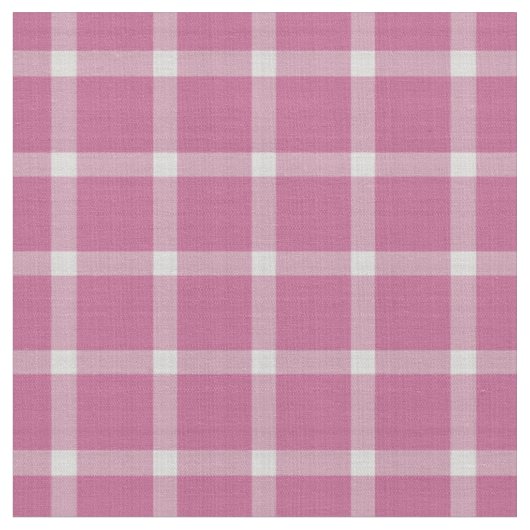 Tulp Roze Ruitjes Plaid Stof (Close Up)