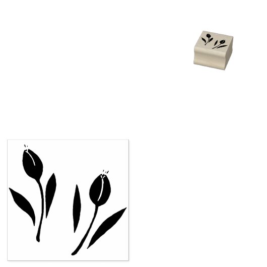 Tulp Rubberstempel (Gestempeld)