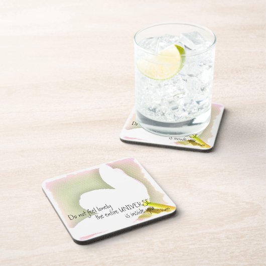 Tulp Rumi Quote Bier Onderzetter (Rechterzijde)