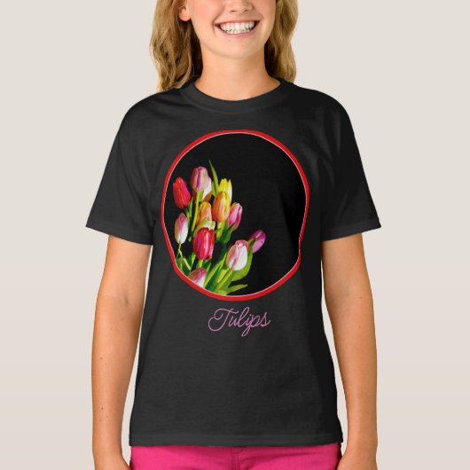 Tulp schilderen - Oorspronkelijke aanjager T-shirt (Voorkant)