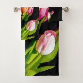 Tulp schilderen - Oorspronkelijke blokkunst Bad Handdoek (Insitu)