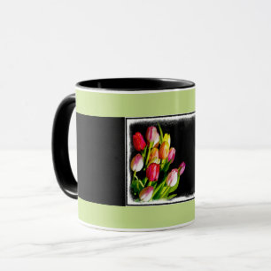 Tulp schilderen - Oorspronkelijke blokkunst Mok