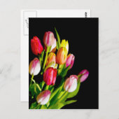 Tulp schilderen - Oorspronkelijke blowerende kunst Briefkaart (Voorkant / Achterkant)