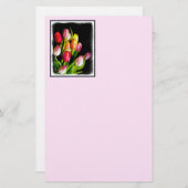 Tulp schilderen - Oorspronkelijke blowerende kunst Briefpapier (Voorkant / Achterkant)