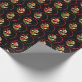 Tulp schilderen - Oorspronkelijke blowerende kunst Cadeaupapier (Hoek)