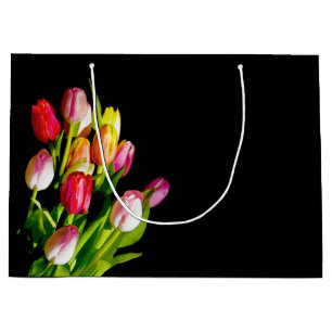 Tulp schilderen - Oorspronkelijke blowerende kunst Groot Cadeauzakje