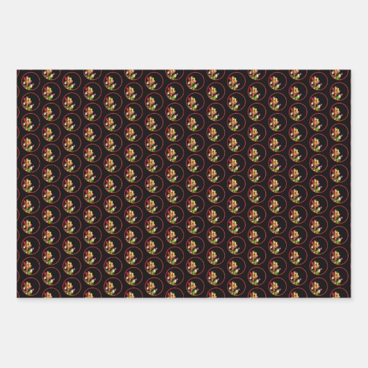 Tulp schilderen - Oorspronkelijke blowerende kunst Inpakpapier Vel (Voorkant 3)