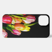 Tulp schilderen - Oorspronkelijke blowerende kunst iPhone Hoesje (Achterkant horizontaal)